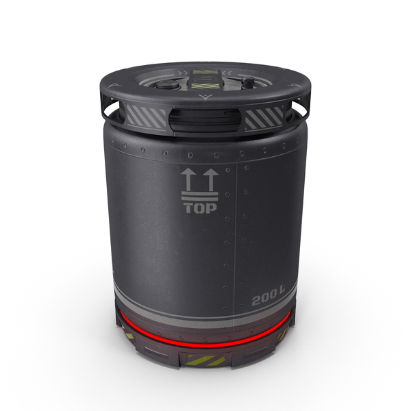 Sci-Fi Barrel PNG & PSD Images