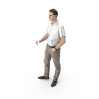 Man Standing with Note PNG & PSD Images