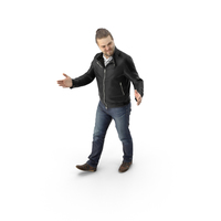 Man Walking with Open Arms PNG & PSD Images