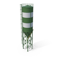 Cement Silo Green PNG & PSD Images