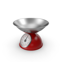Fixed Red Mechanical Kitchen Scale PNG & PSD Images