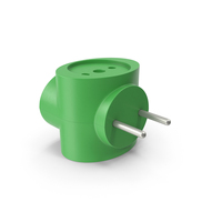 Electric Adapter Green PNG & PSD Images