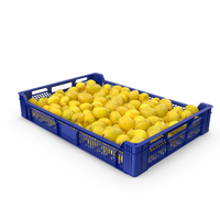 Postharvest Tray with Lemons PNG & PSD Images