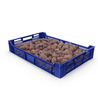 Plastic Tray With Purple Potatoes PNG & PSD Images