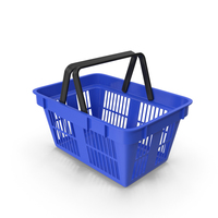 Shoping Basket Blue PNG & PSD Images