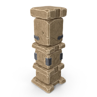 Stylized Stone Column PNG & PSD Images