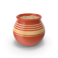 Ceramic Pot With Rye PNG & PSD Images
