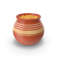 Ceramic Pot With Whole Wheat PNG & PSD Images