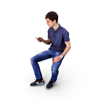 Man On Phone Sitting Business PNG & PSD Images