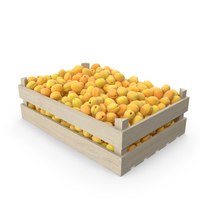 Wooden Apricots Crate PNG & PSD Images
