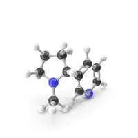 Nicotine Molecular Model PNG & PSD Images