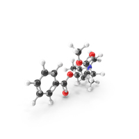 Cocaine Molecular Model PNG & PSD Images