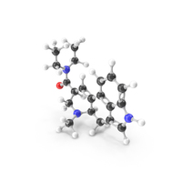 LSD Molecular Model PNG & PSD Images