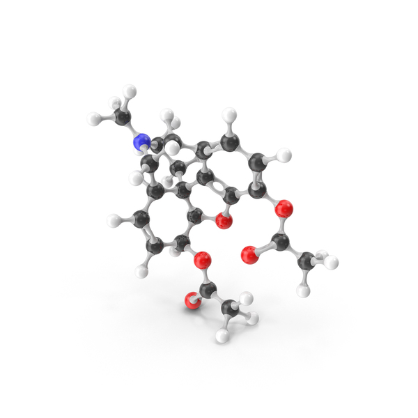 Heroin Molecular Model PNG & PSD Images