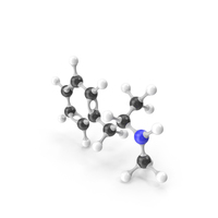 Methamphetamine Molecular Model PNG & PSD Images