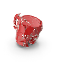 Broken Mug Red PNG & PSD Images