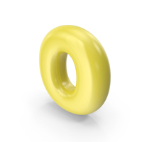Yellow Toon Balloon Letter O PNG & PSD Images
