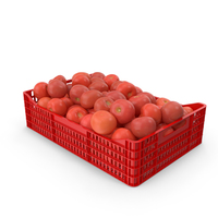 Tomatoes in Plastic Crate PNG & PSD Images