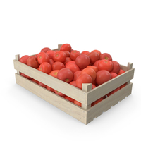 Tomatoes in Wooden Crate PNG & PSD Images