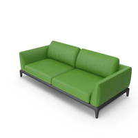 Green Leather Office Sofa PNG & PSD Images