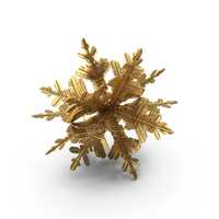 Golden Snowflake Ball PNG & PSD Images