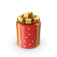 Cylindrical Gift Box PNG & PSD Images