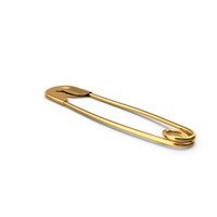 Gold Safety Pin PNG & PSD Images