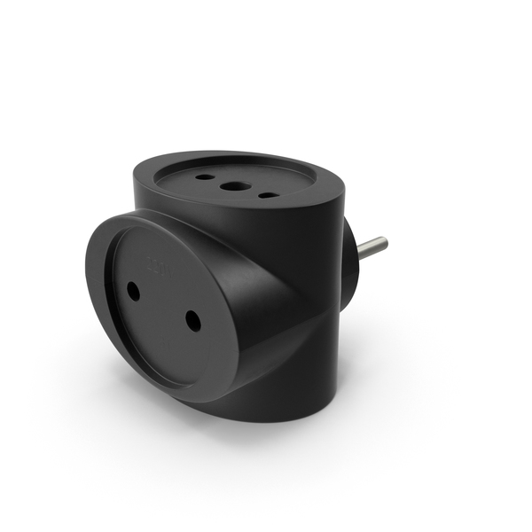 CEE 7 Three Socket Adapter PNG & PSD Images