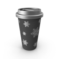 Christmas Coffee Cup Silver PNG & PSD Images
