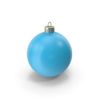 Christmas Ornament Light Blue PNG & PSD Images