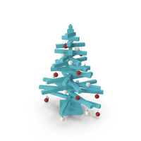Stylized Christmas Tree PNG & PSD Images