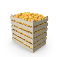 Apricots in Wooden Crates PNG & PSD Images