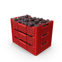Plums in Plastic Crates PNG & PSD Images
