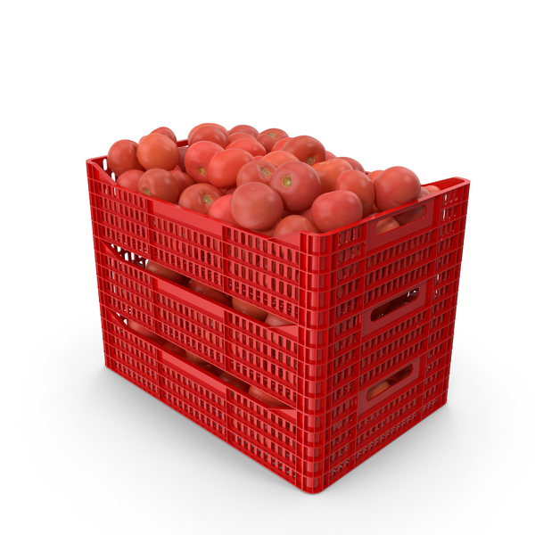 Plastic Crates of Tomatoes PNG & PSD Images