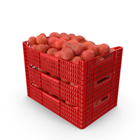 Plastic Crates of Tomatoes PNG & PSD Images