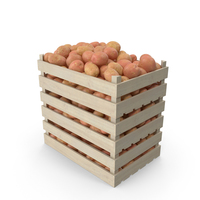 Crates of Red Potatoes PNG & PSD Images
