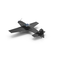 黑色玩具运动飞机PNG和PSD图像