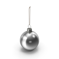Christmas Ball Silver Glossy PNG & PSD Images