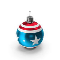 Christmas Ball American Flag PNG & PSD Images