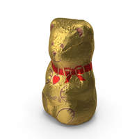 Foil Wrapped Chocolate Bear PNG & PSD Images