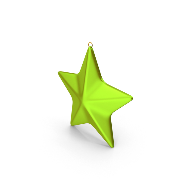Star Ornament Green Gold PNG & PSD Images
