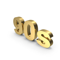 90s Gold PNG & PSD Images