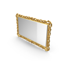 Baroque Carved Frame Wall Mirror PNG & PSD Images