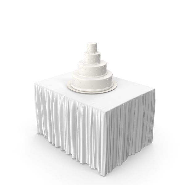 Tiered Cake On Table PNG & PSD Images