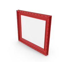Red  Baroque Picture Frame PNG & PSD Images