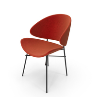 Orange Side Chair PNG & PSD Images