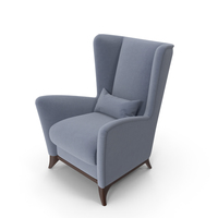 Bergamo High Wing Chair PNG & PSD Images