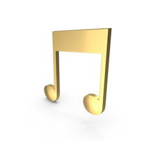 Golden Musical Note PNG & PSD Images