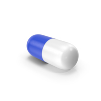 Pill Capsule Blue White PNG & PSD Images