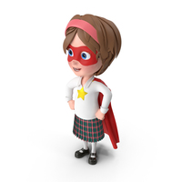 Cartoon Girl Meghan Superhero PNG & PSD Images